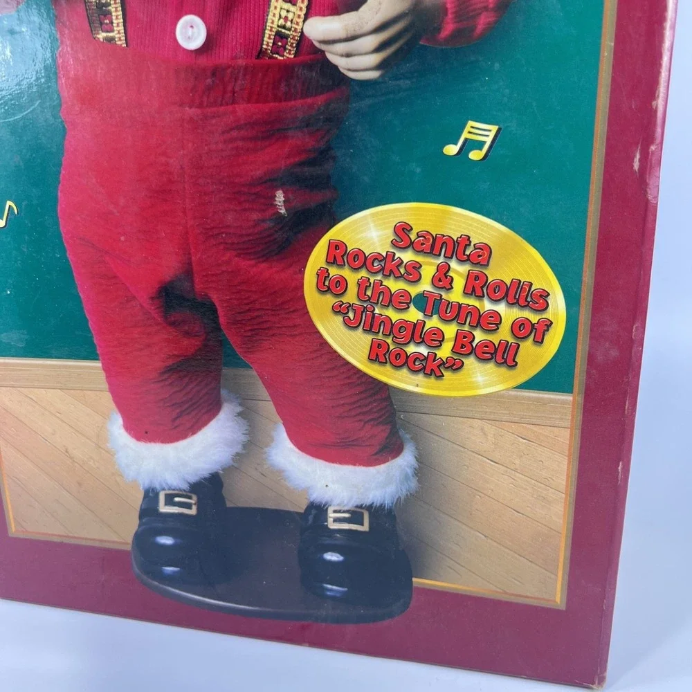 VTG 1998 Jingle Bell Rock Santa Dancing‎ Musical Figure 16
